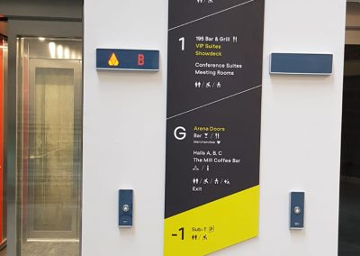 Teca Lift Sign Wayfinding 8