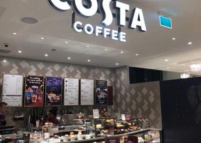 Costa Coffee Hanging Sign