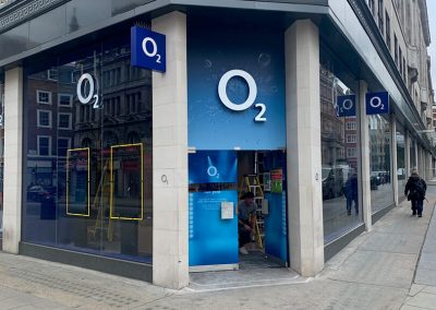 O2 Oxford Street Shop Signs