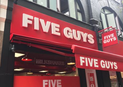 Five Guys Restaurant Front