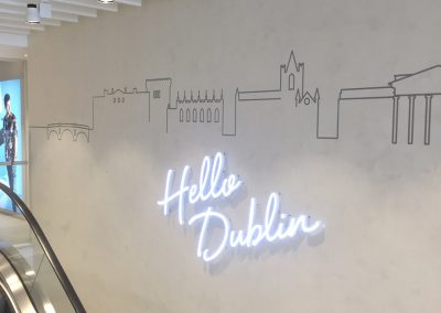 Next Dublin Illuminated Block Acrylic Letters