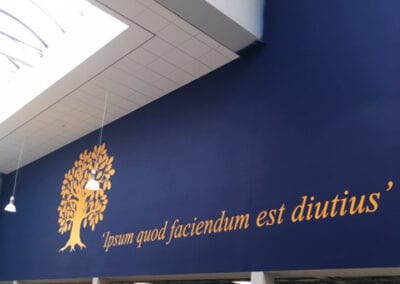 Wooton Park School - Vinyl Wall Logo & Text