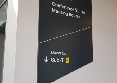 Teca Event Complex Aberdeen wayfinding sign