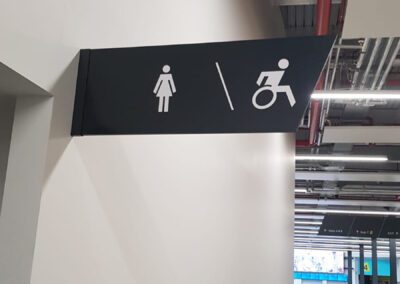 Teca Event Complex Aberdeen Projecting Toilet Sign