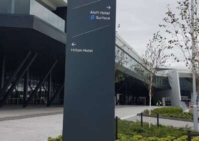 Teca Event Complex Aberdeen totem sign