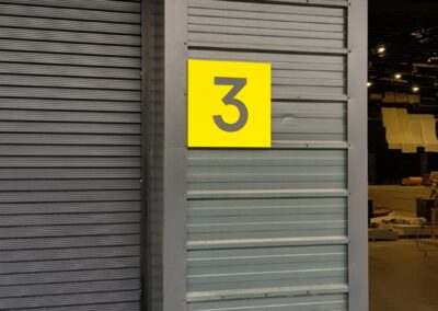 Teca Event Complex Aberdeen loading bay sign