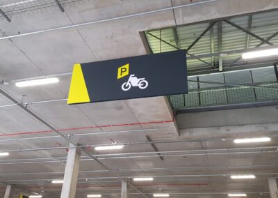 Teca Event Complex Aberdeen car park sign