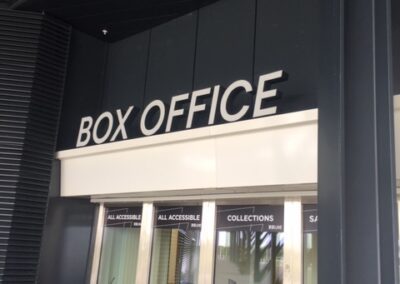 Teca Event Complex Aberdeen box office acrylic letters