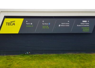 Teca Event Complex Aberdeen wayfinding sign