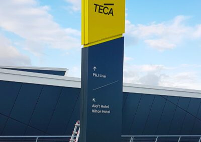 Teca Event Complex Aberdeen totem sign