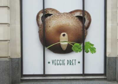 Pret A Manger Veggie Pret Printed Window Vinyl