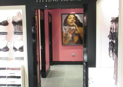 Victoria's Secret Fitting Room Sign in St James Quarter Edinburgh Scotland